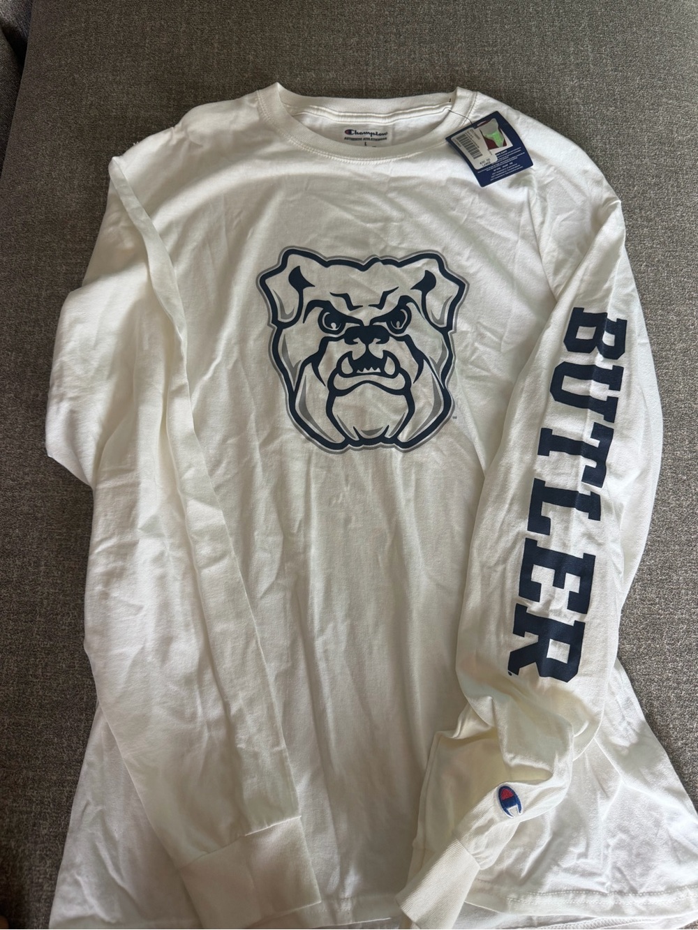 Champion Authentic Athleticwear Logo Tee - White/Navy/Red